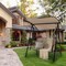 Costway 2-Seat Patio Swing Porch Swing with Adjustable Canopy for Garden Black/Dark Brown